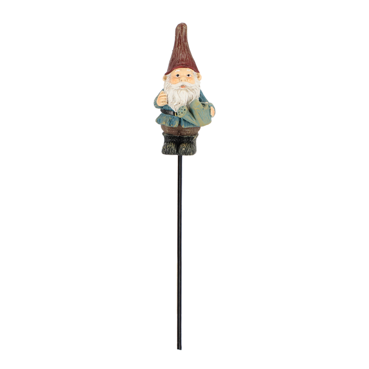 Flowerpot Stake Garden Gnome Blue