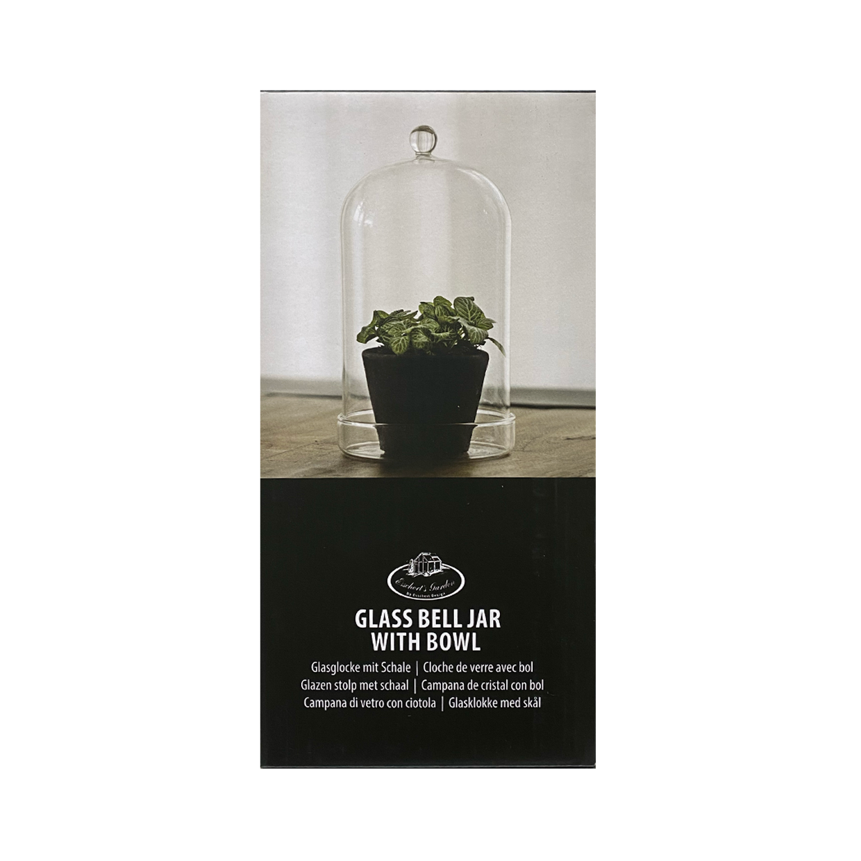 Bell Jar Glass with Bowl 13cm
