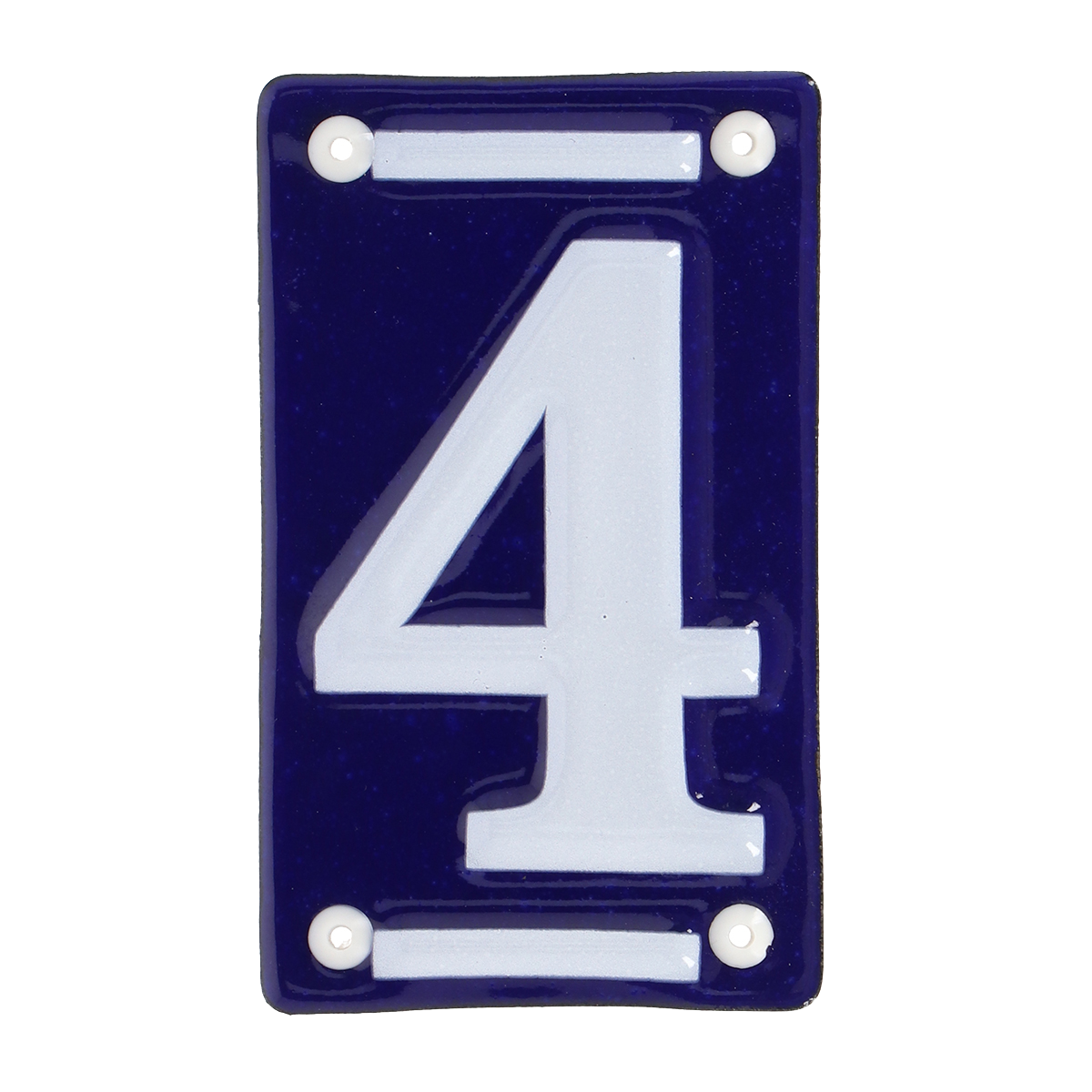 Enamel House Number `4`