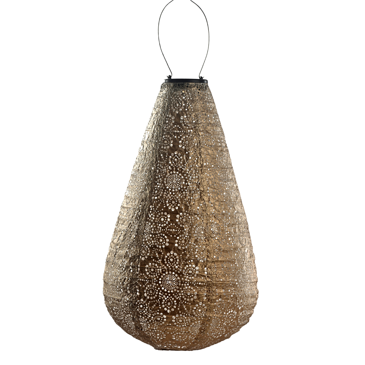 Lantern Drop 28cm Gold Fiore