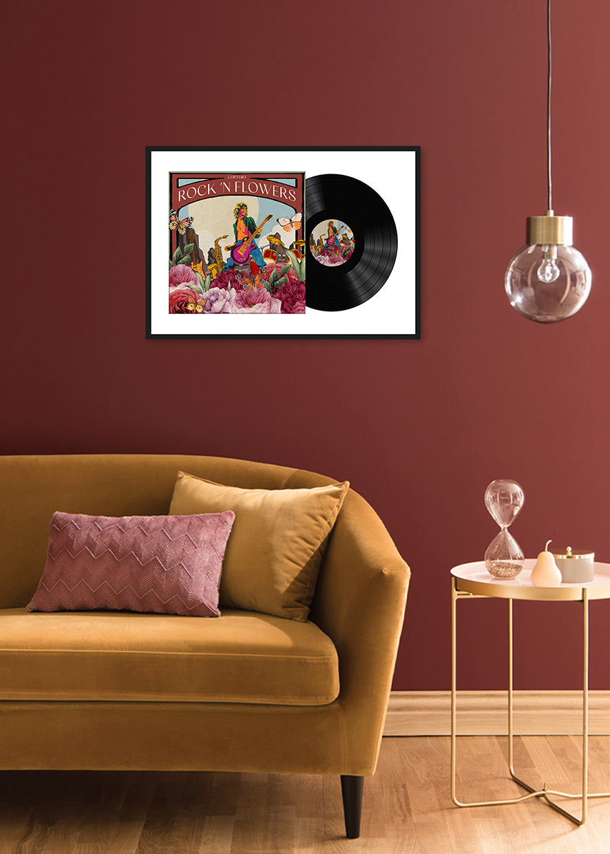 Framed Record Album Cover