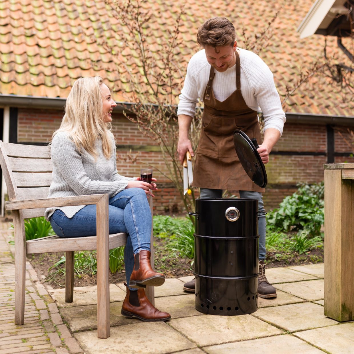 BBQ Apron Leather