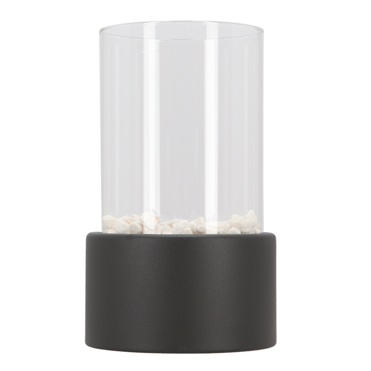 Bioethanol Outdoor Table Fireplace Round Black