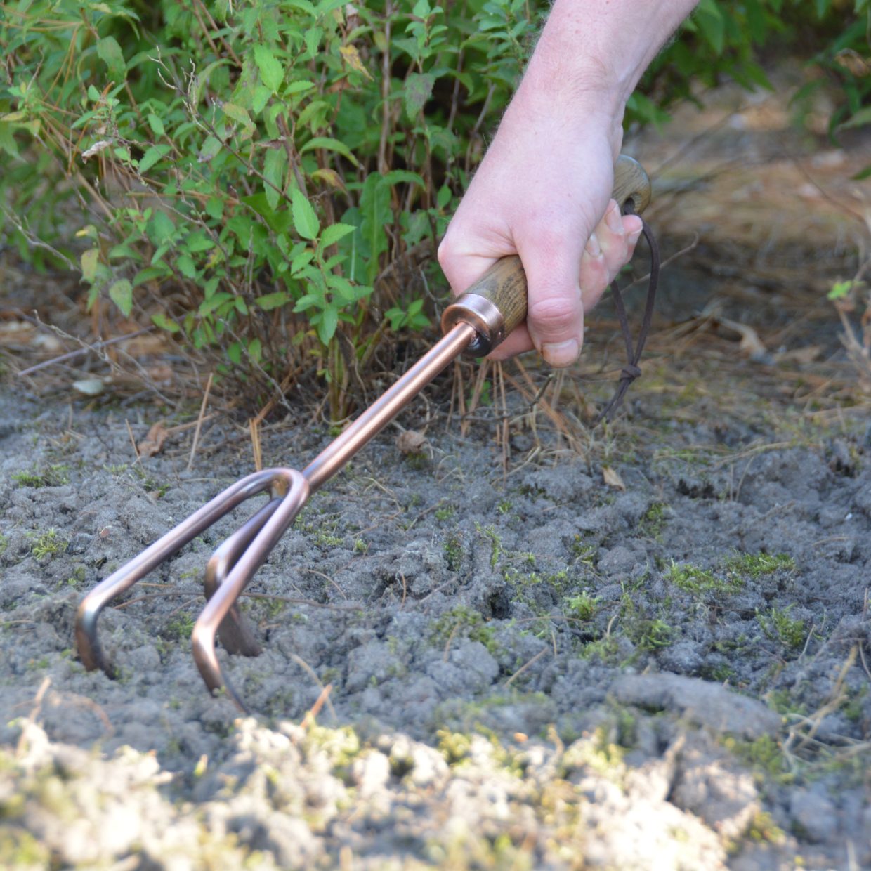 Copper Plated Rake Fork Long