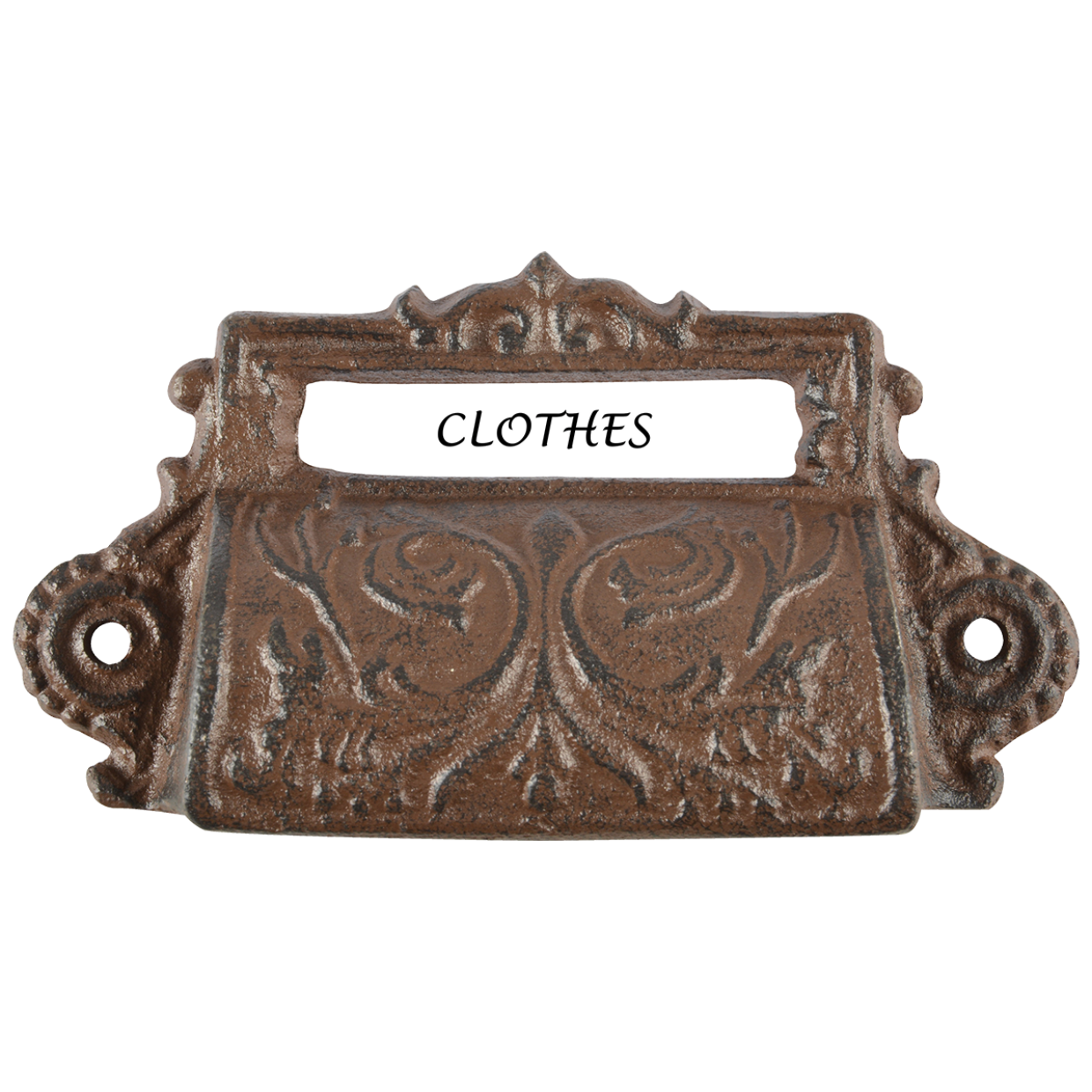 Cast Iron Draw Pull w/ Label Holder 2