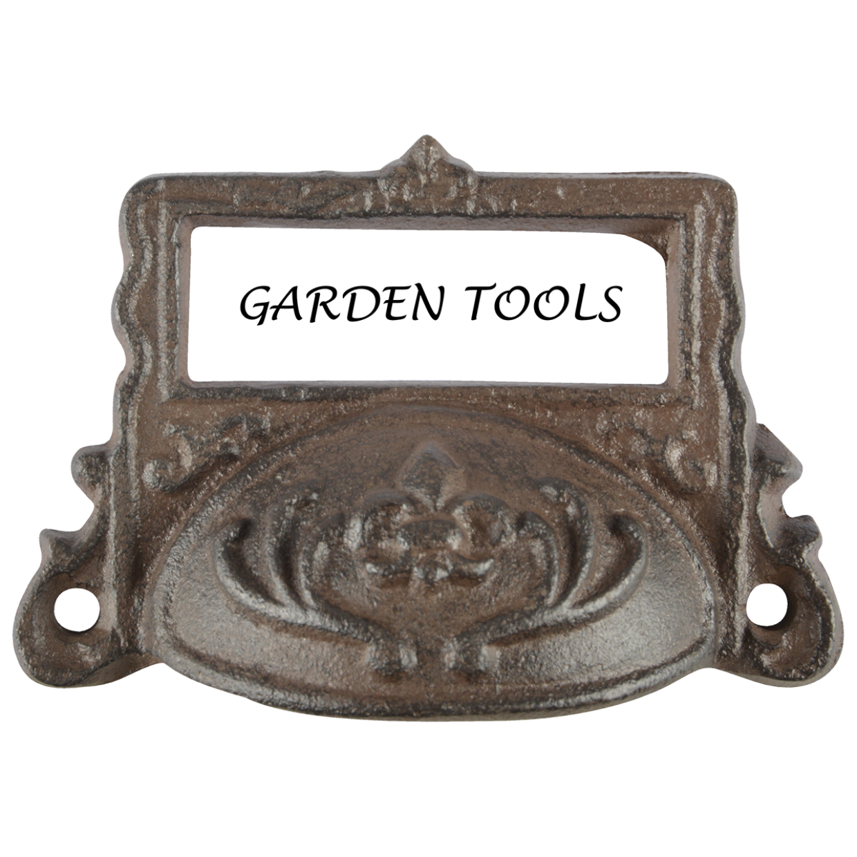 Cast Iron Draw Pull w/ Label Holder 3