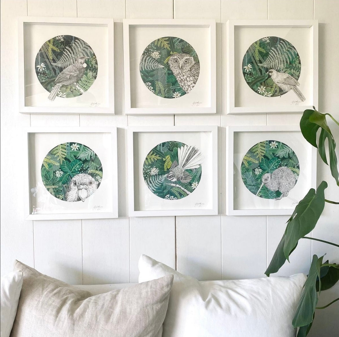 Framed Art Print Native Kakapo