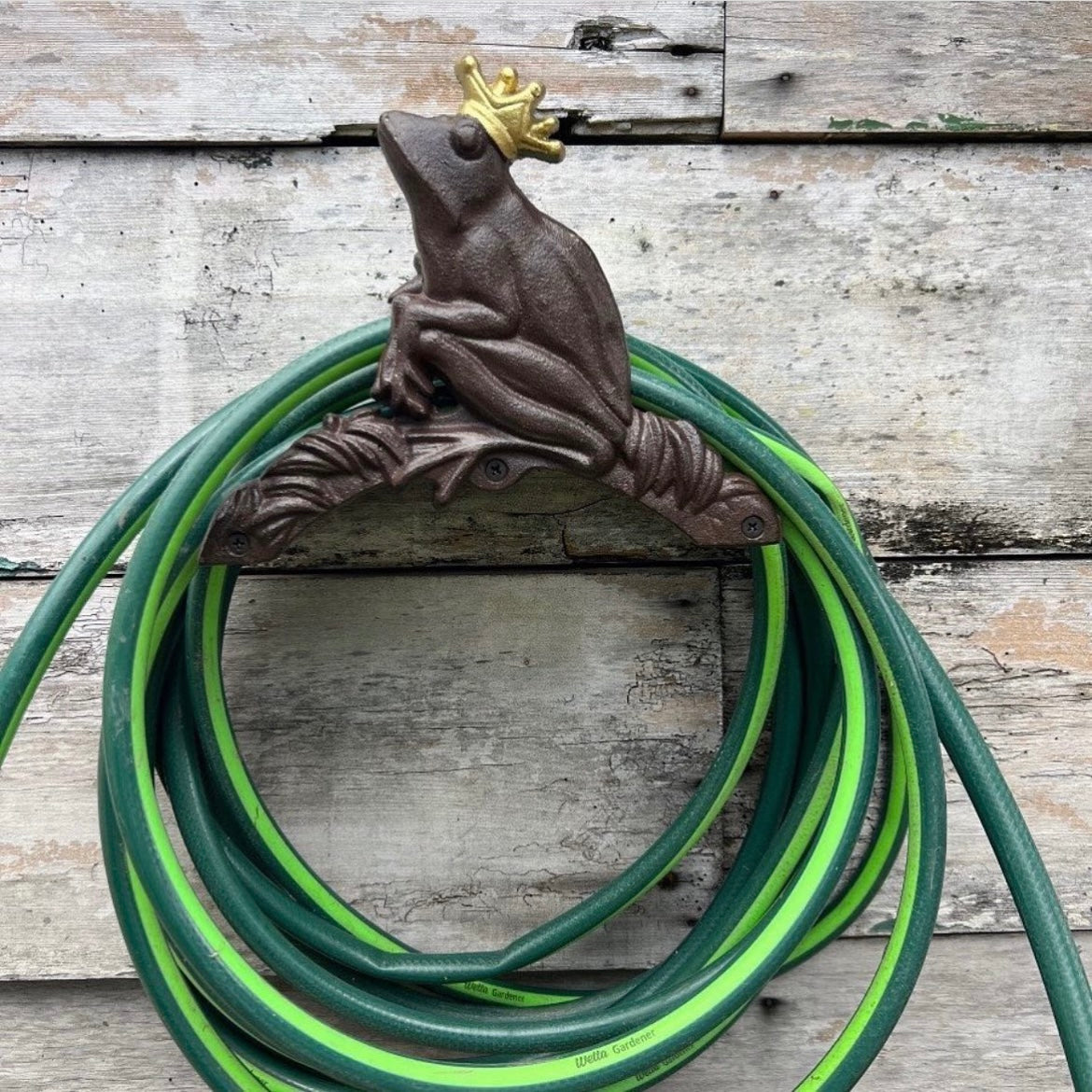 Hose Holder Antique Frog King