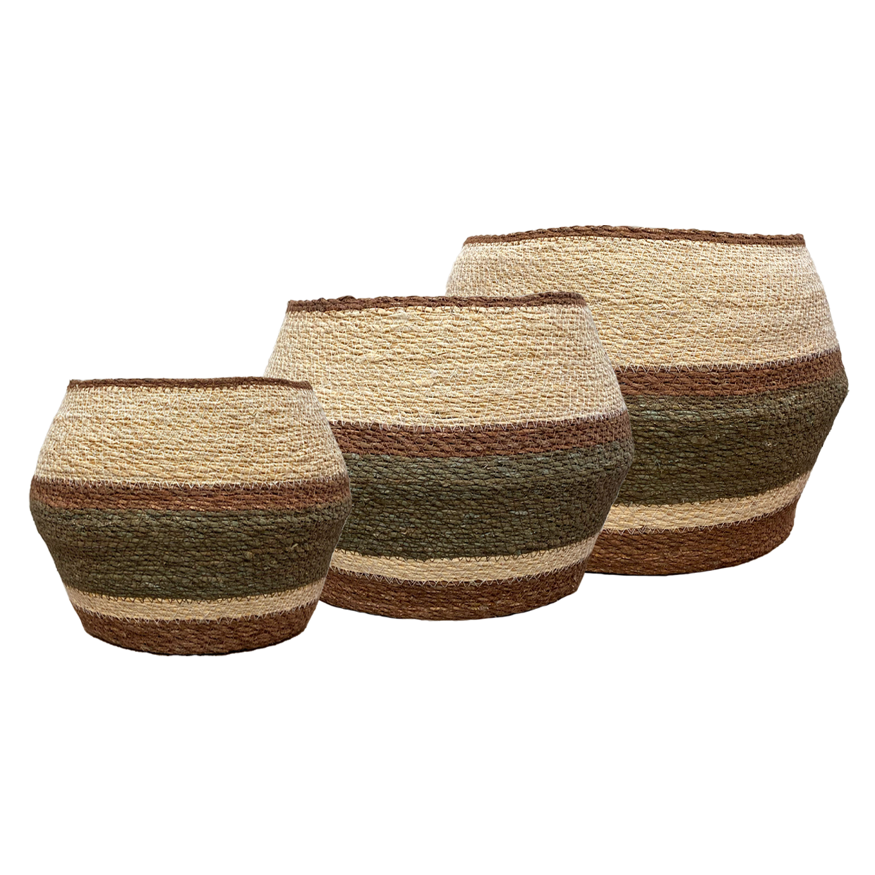 Eloise Belly Basket Olive - Large