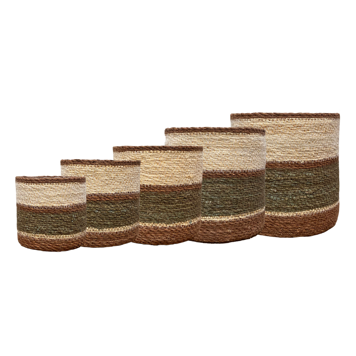 Eloise Planter Basket Olive - Medium