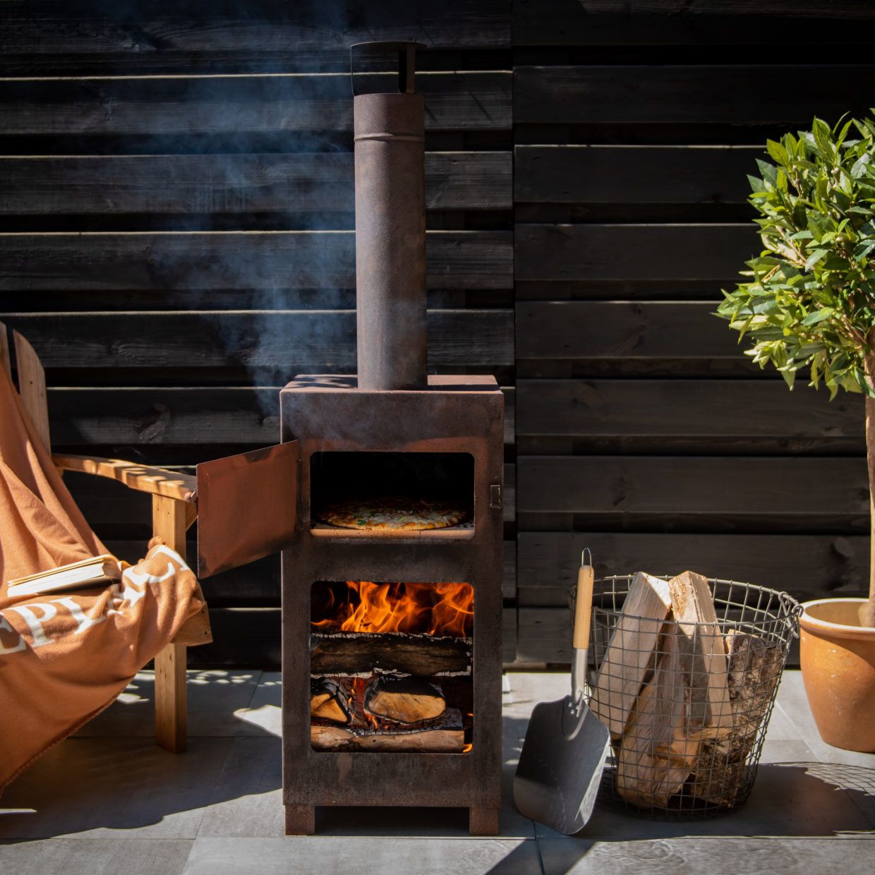 Terrace Heater & Pizza Oven Rust