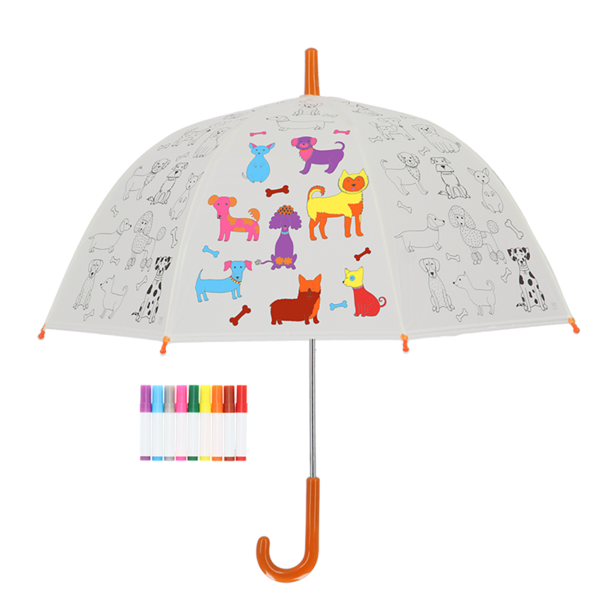 Kids DIY Umbrella Dogs