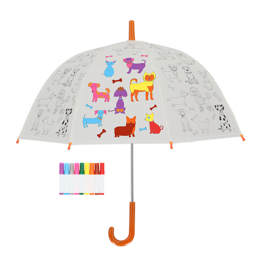 Kids DIY Umbrella Dogs