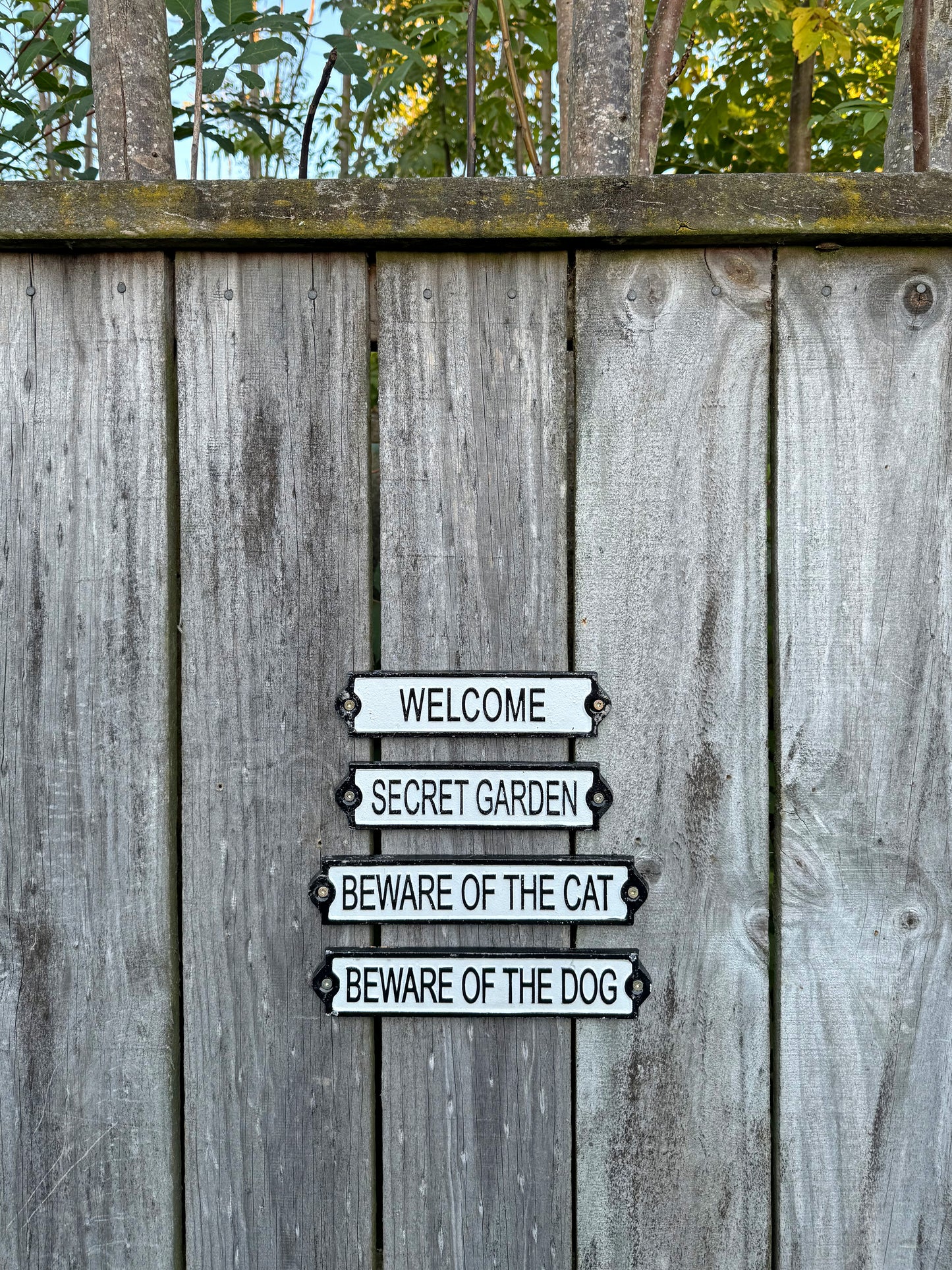 Door Sign 'Secret Garden'