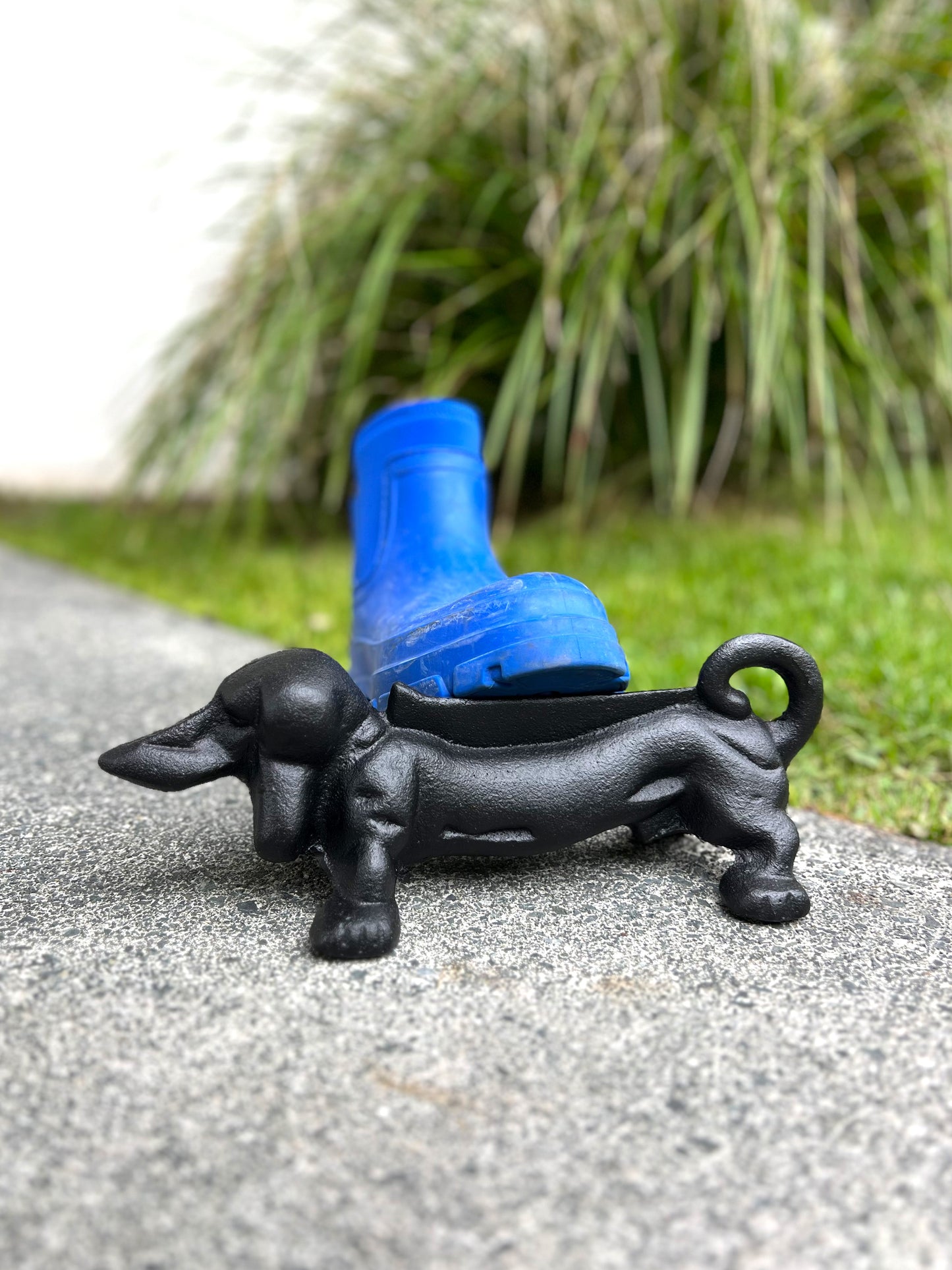 Boot Scraper Dachshund Black