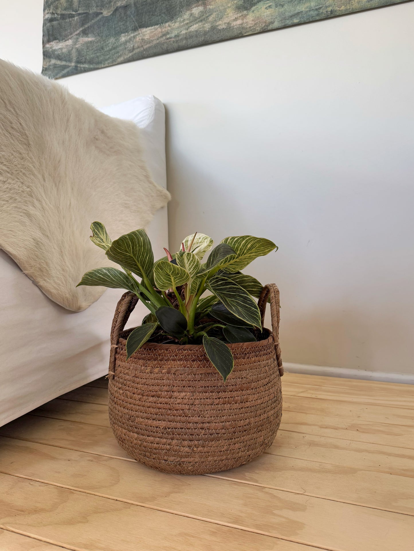 Nala Planter Basket w/ Handle Small