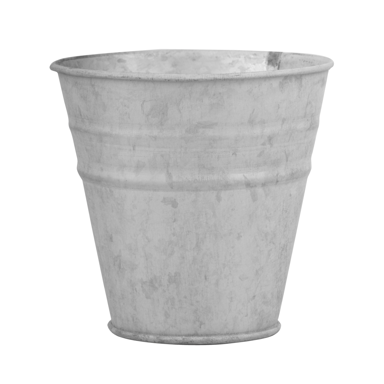 Old Zinc Flower Pot 12cm