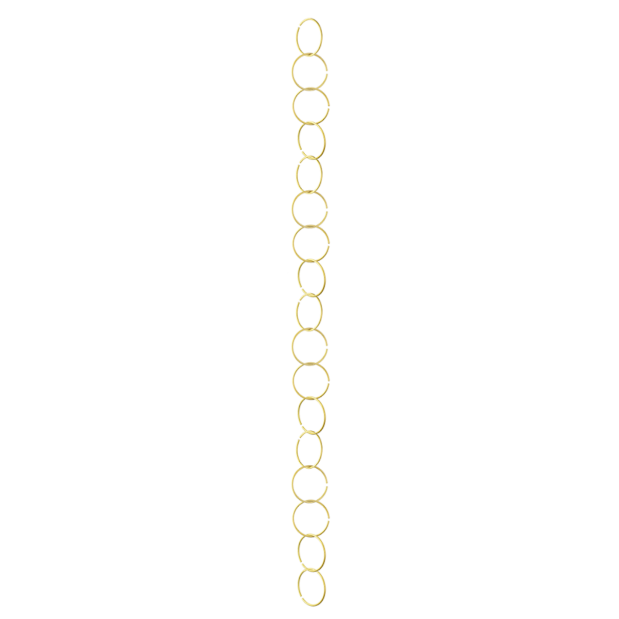 Indoor Plant Support Chain Gold Circle