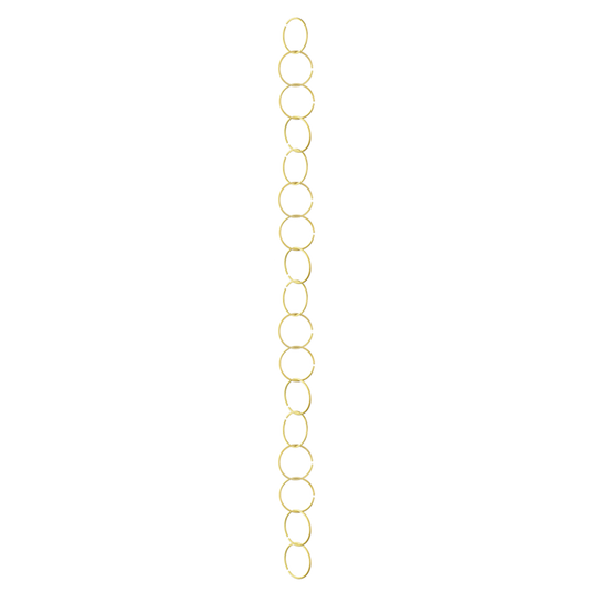 Indoor Plant Support Chain Gold Circle