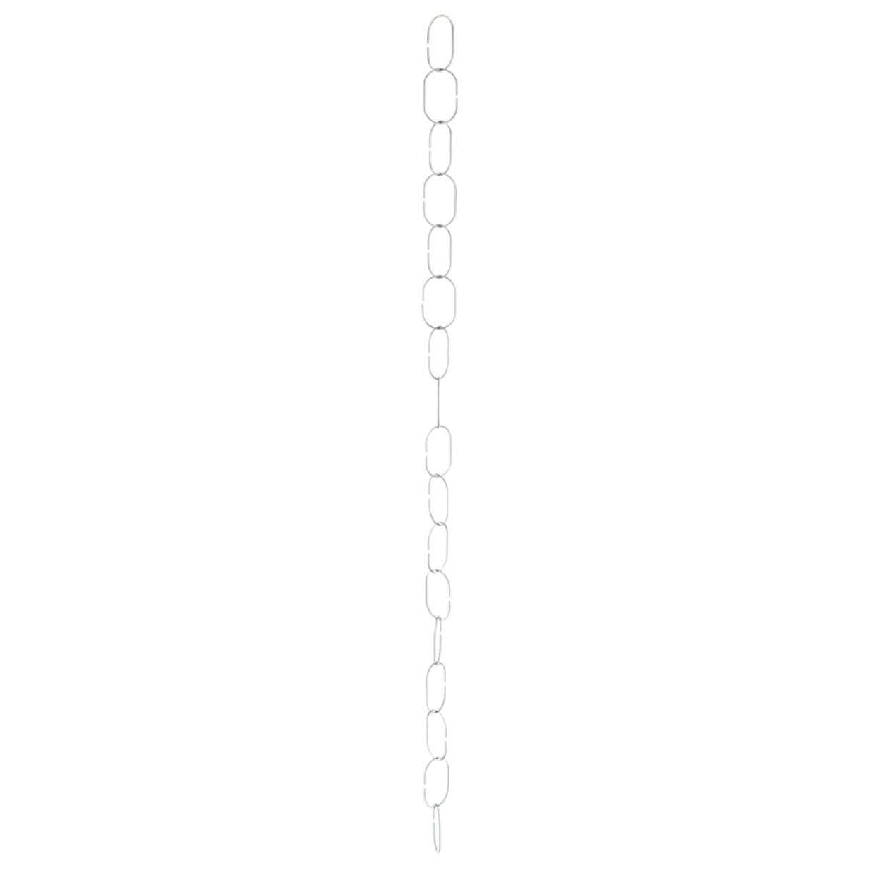 Indoor Plant Support Chain Silver Oval