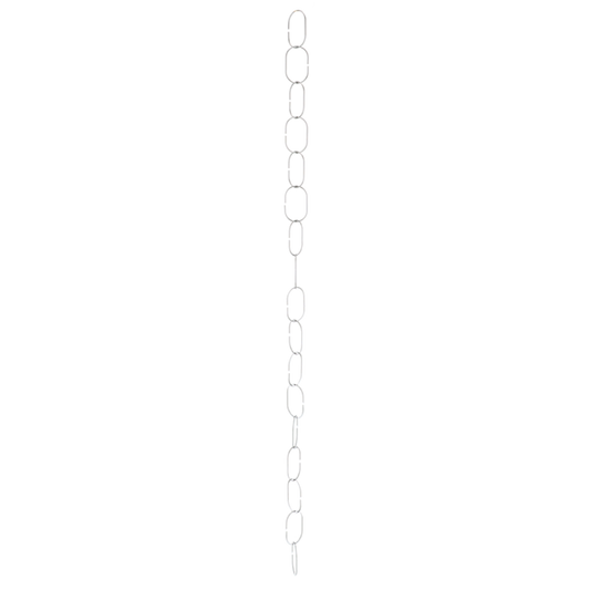 Indoor Plant Support Chain Silver Oval