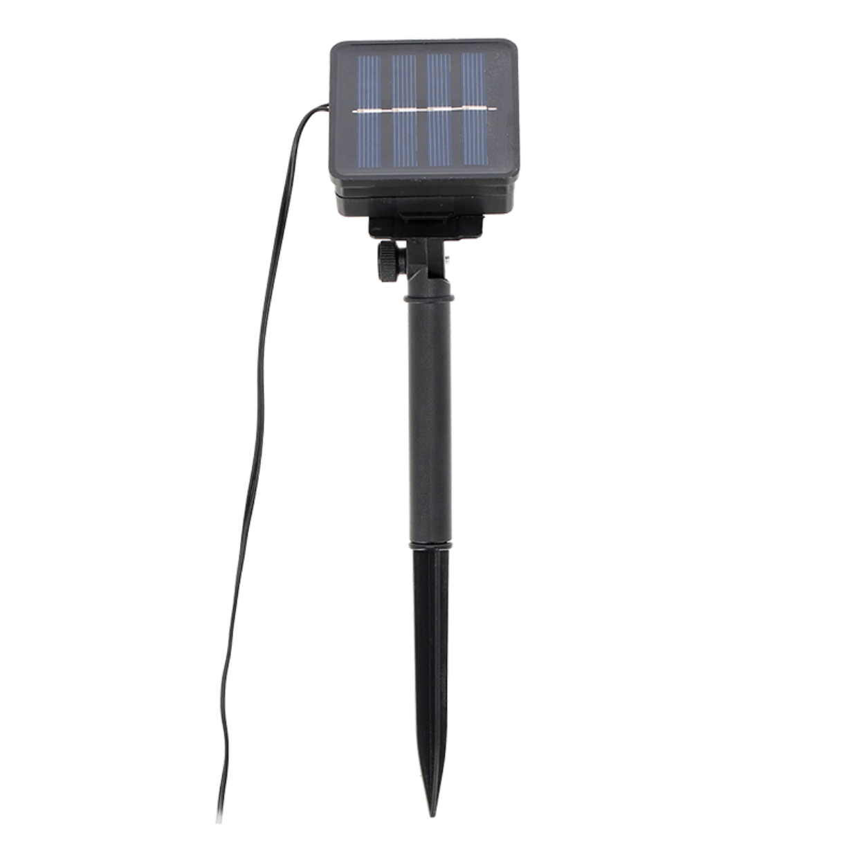 Table Clamp with Solar Lights Black