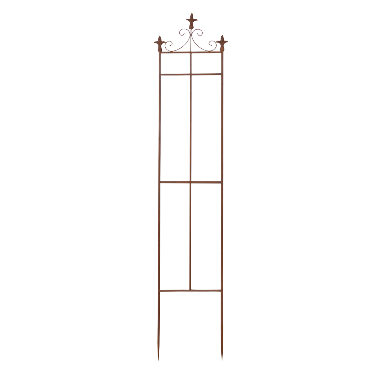 Cast Iron Plant Support 2D Fleur-de-lis