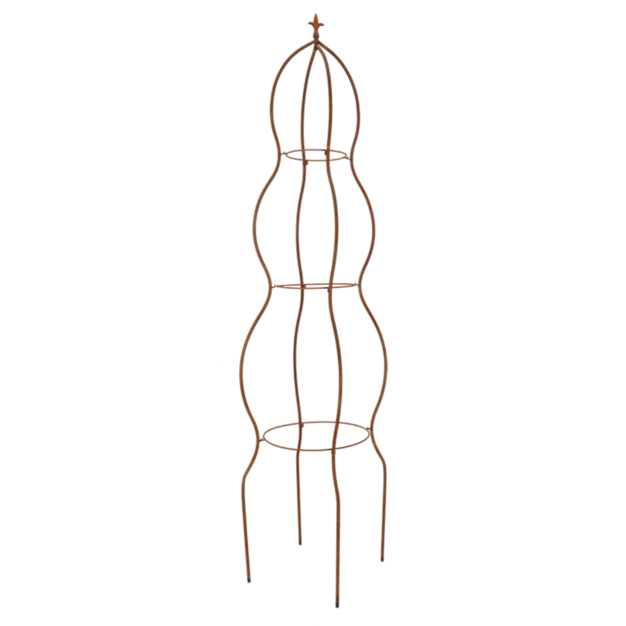 Cast Iron Plant Support 3D Fleur-de-lis