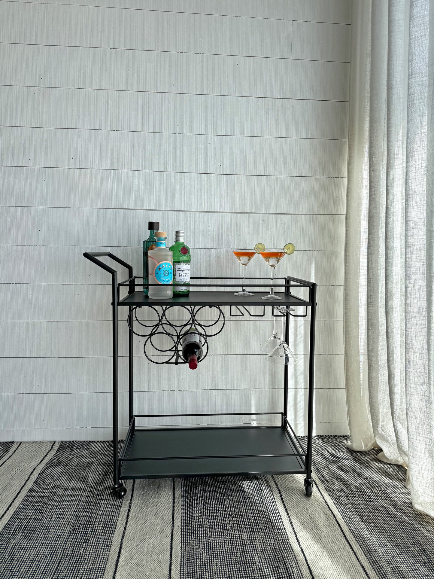 Ava Bar Trolley Black
