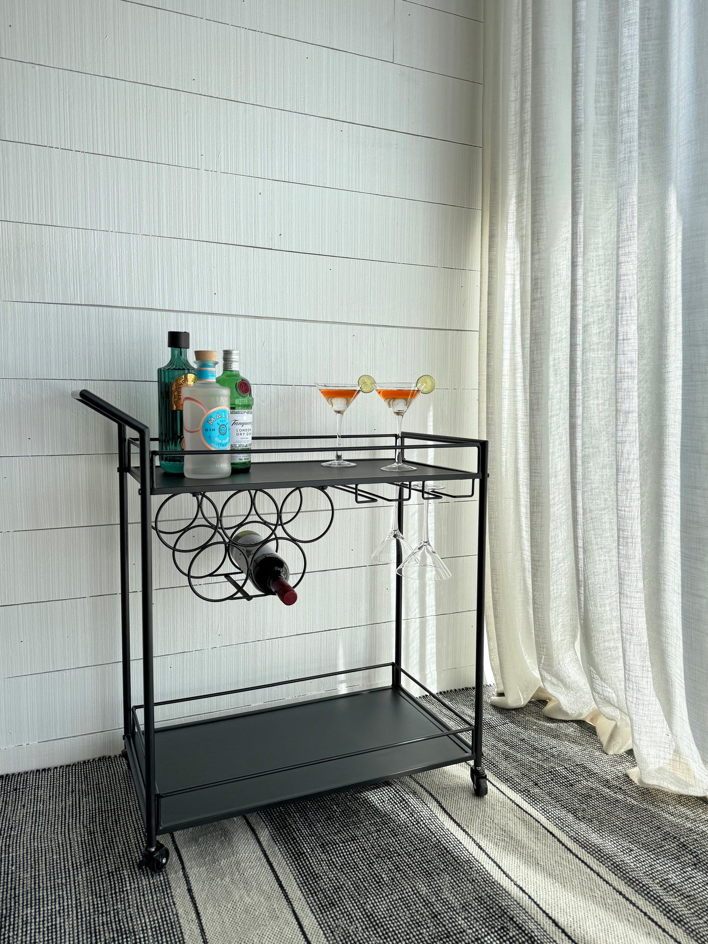 Ava Bar Trolley Black