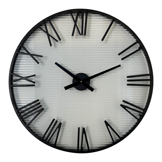 Ava Roman Clock Black