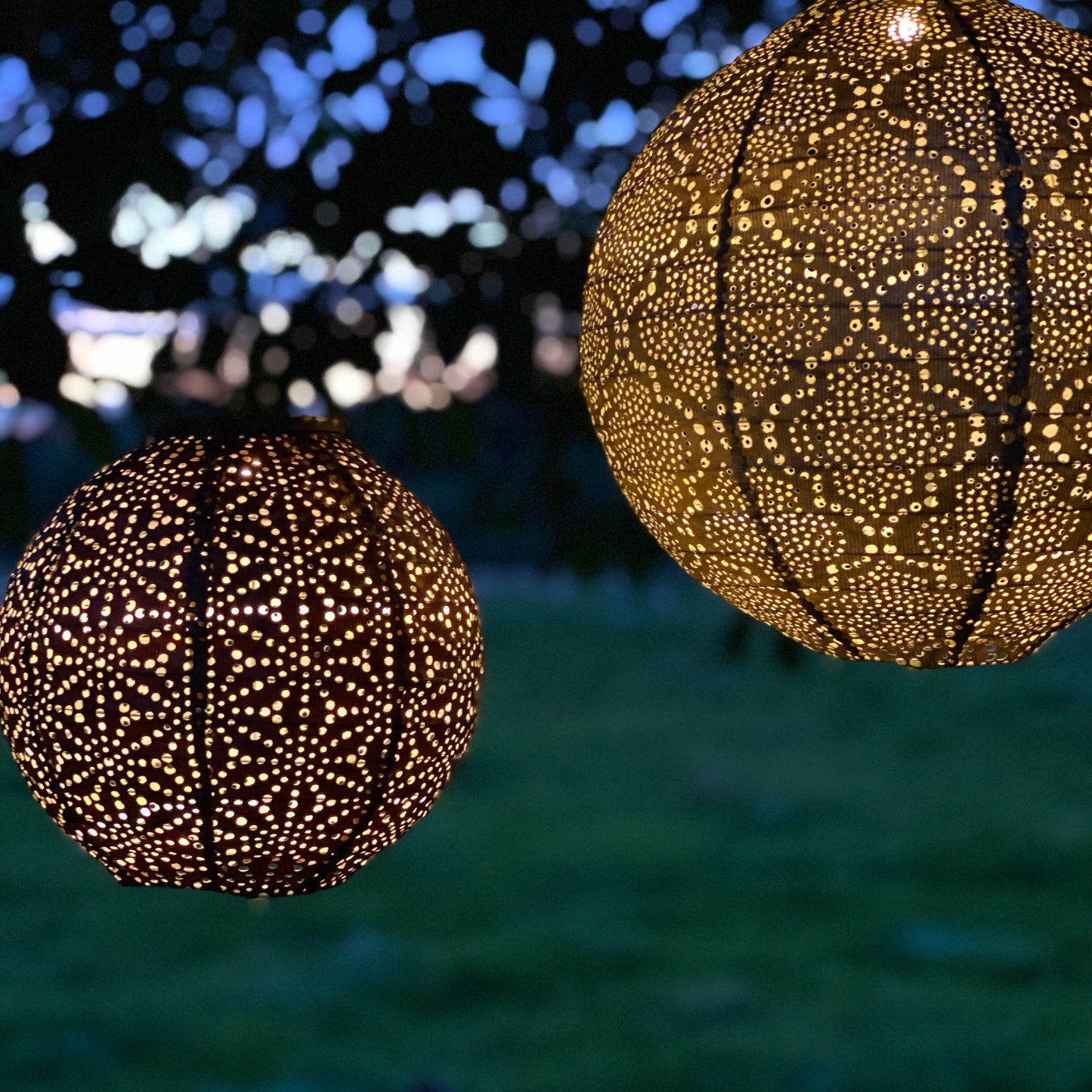 Lantern Round 30cm Sage Green Folia