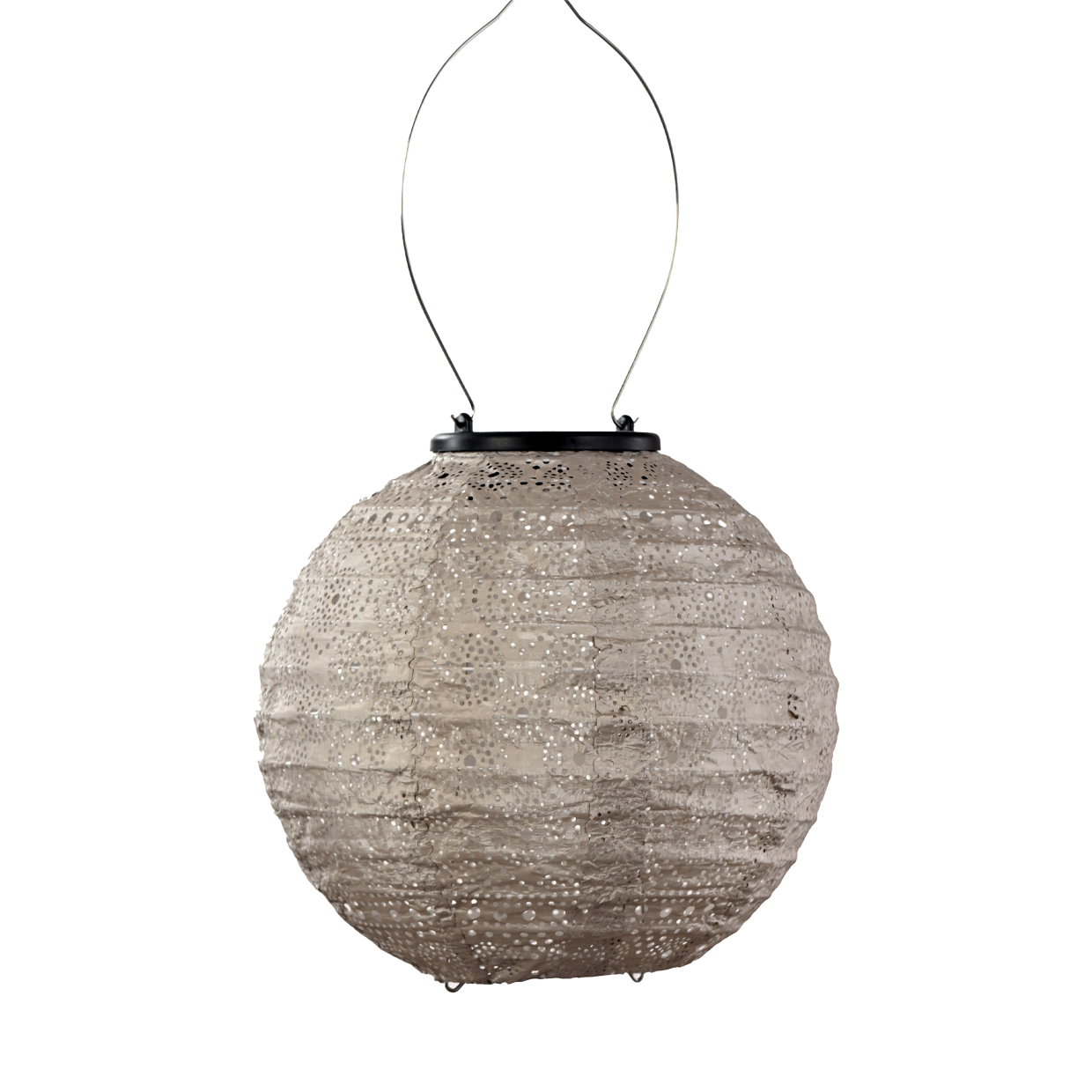 Lantern Round 20cm Light Taupe Spectare