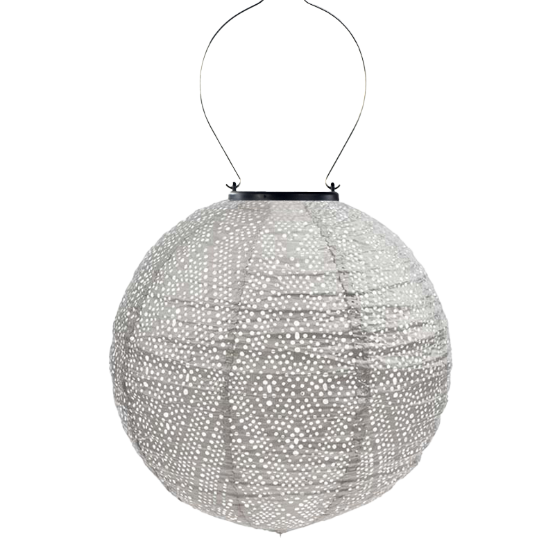 Lantern Round 30cm Light Taupe Ikat