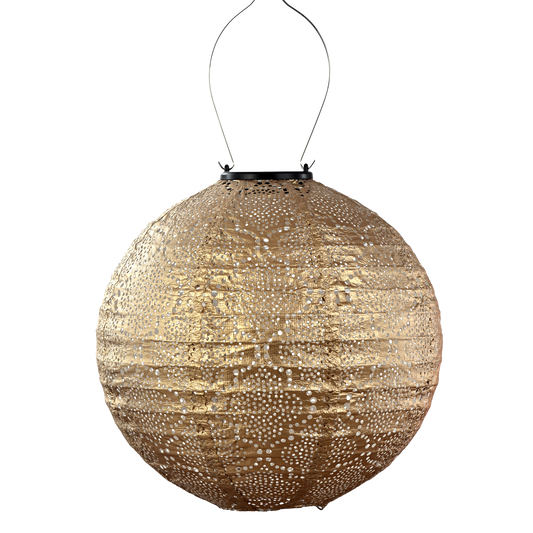 Lumiz Lantern Round 30cm Gold Bazaar