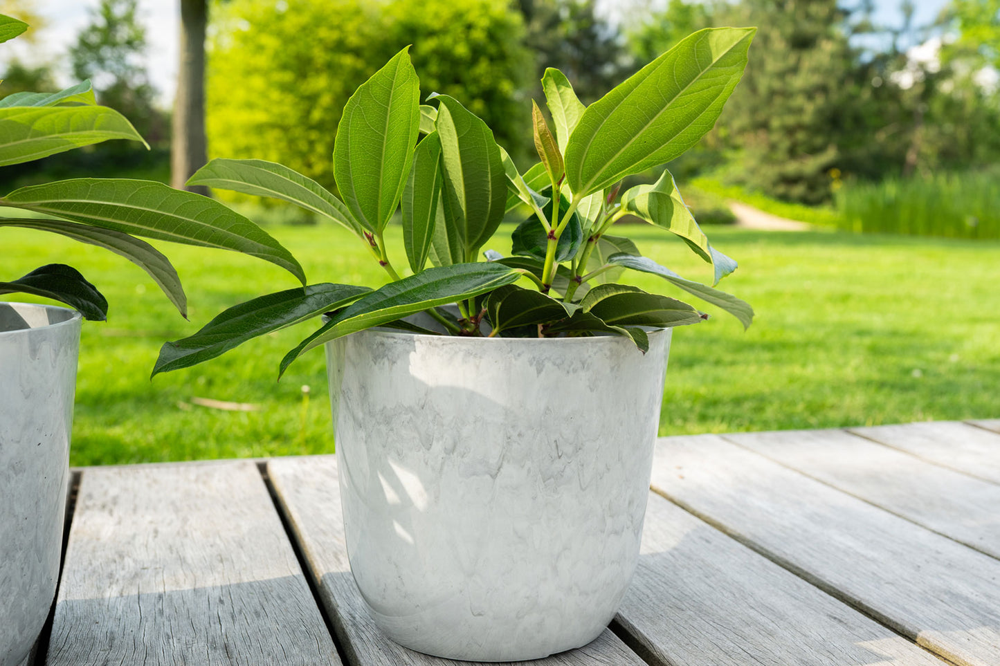 Palermo Pot X-Large 25x27cm Marble White