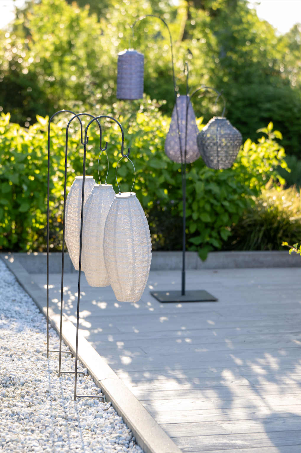 Lumiz Lantern Drop 28cm Mauve Purple Topaze