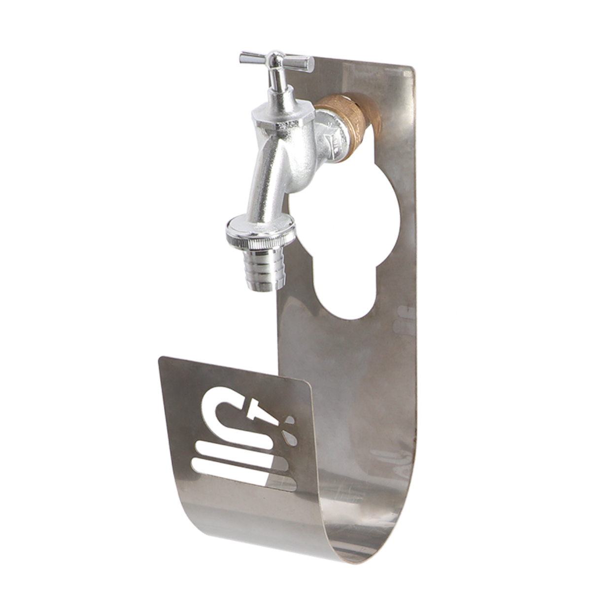 Hose Holder on Tap Stainless Steel
