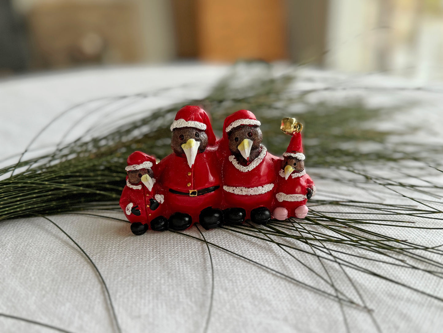 Xmas Kiwi Family Decoration