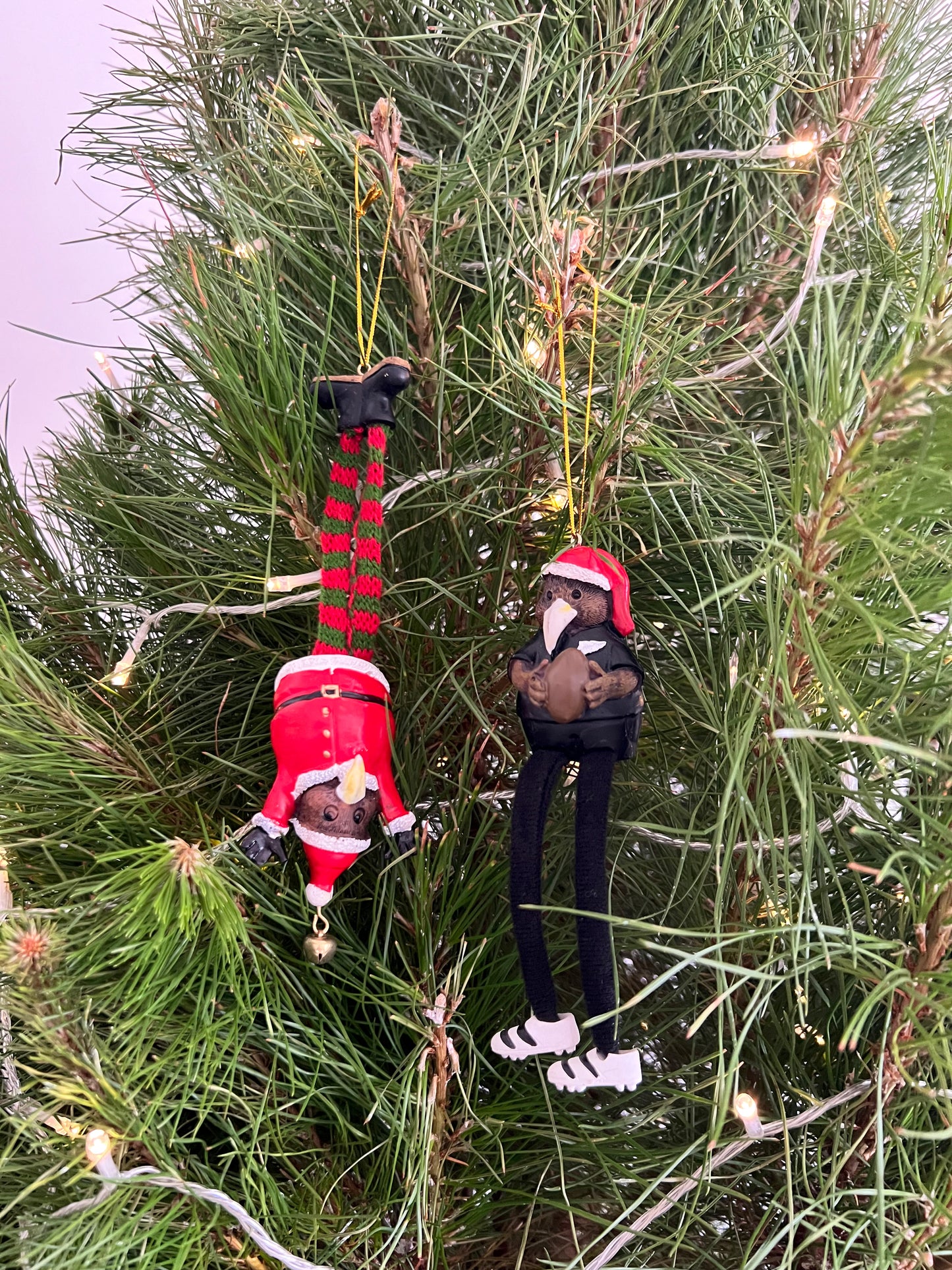 Hanging Xmas Kiwi Bungy Jumper