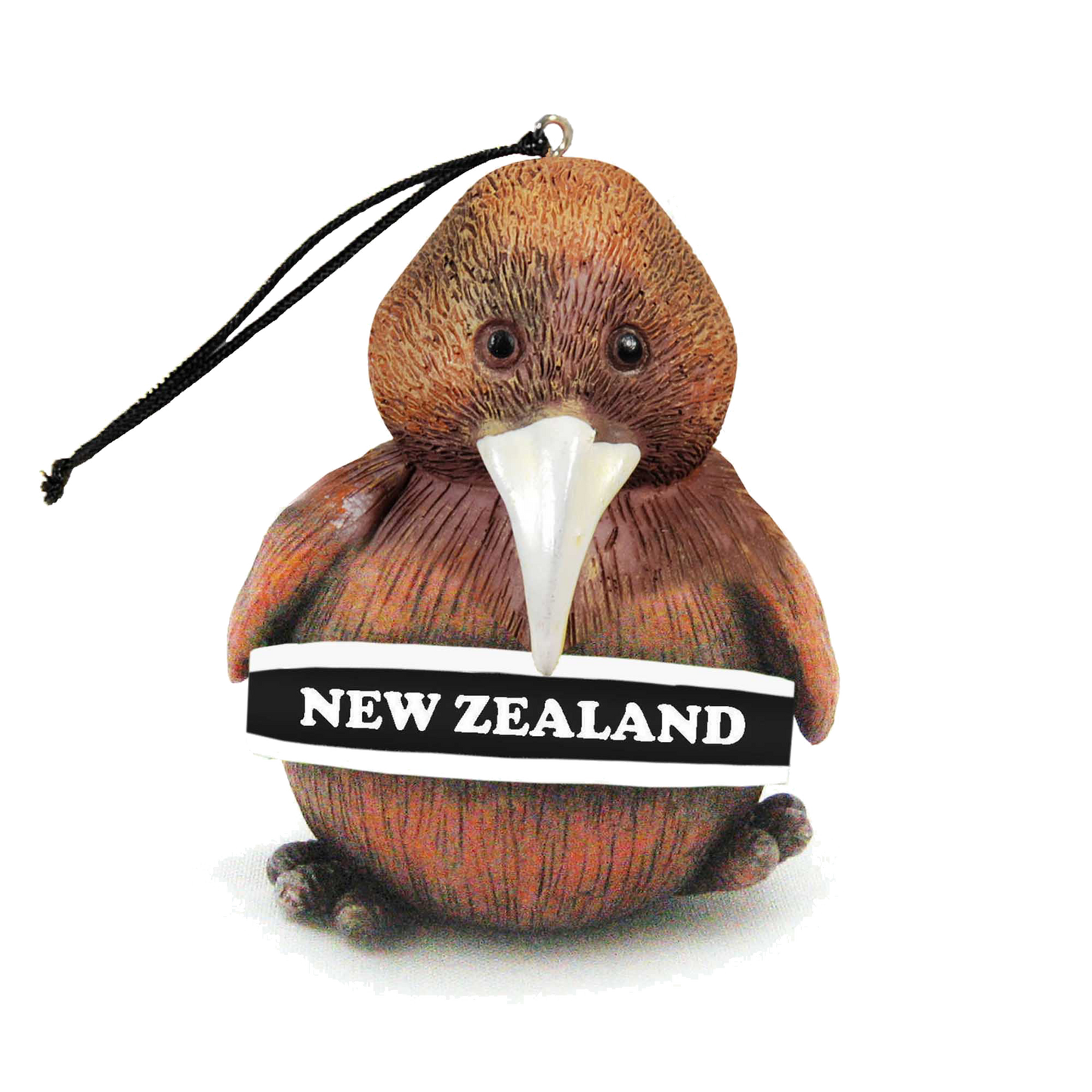 Hanging Kiwi with 'New Zealand' Decoration