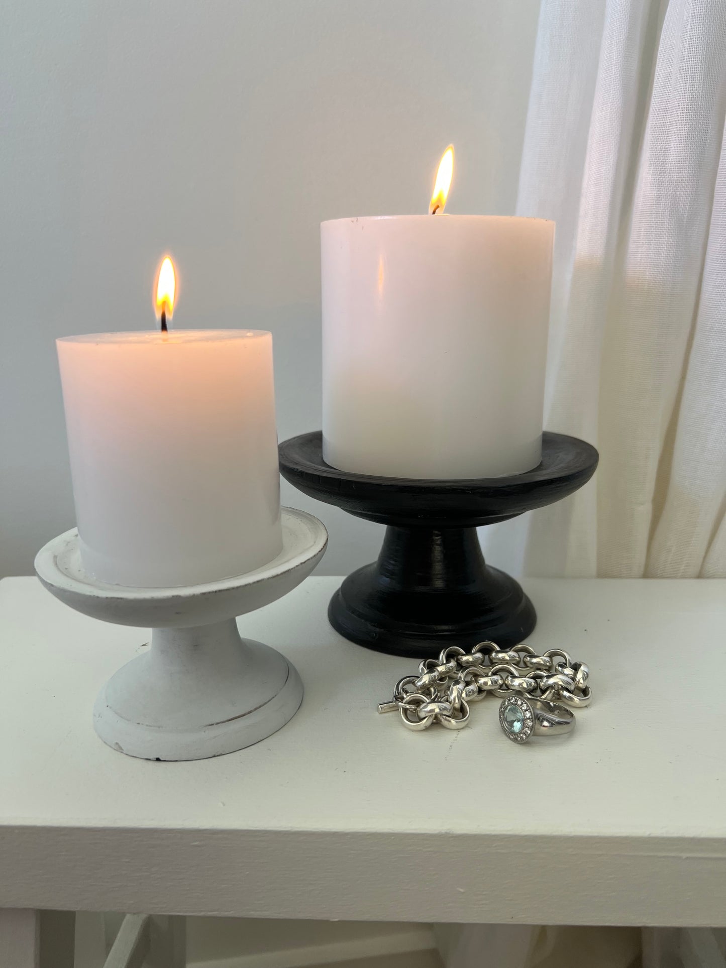 Footed Plate White Small