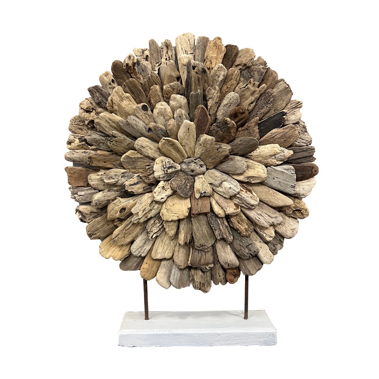 Driftwood Decorative Circle Footed