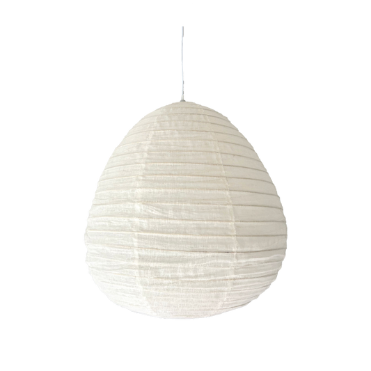 Linen Shade Pear 50cm White