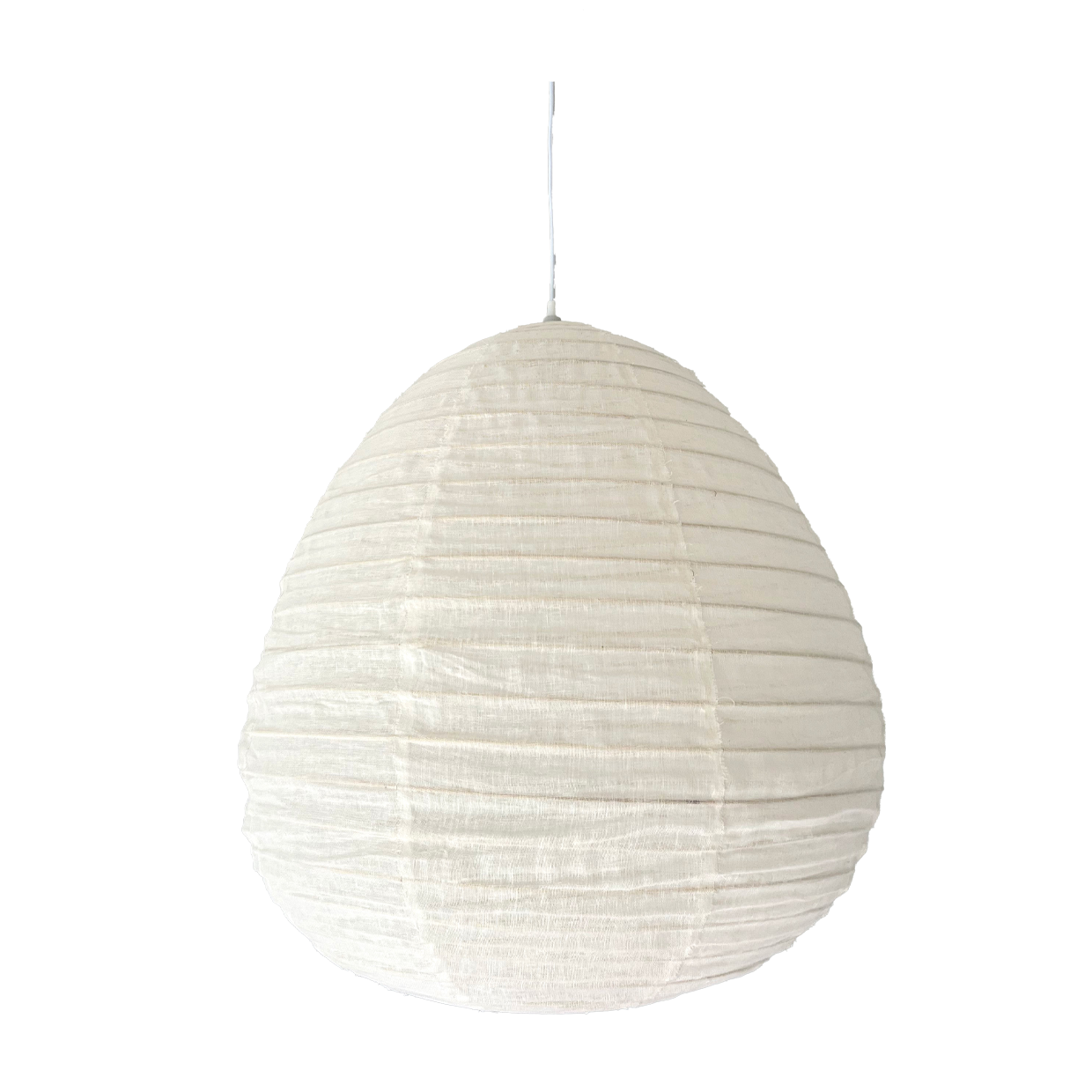 Linen Shade Pear 60cm White