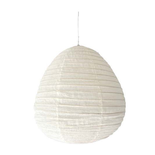 Linen Shade Pear 60cm White