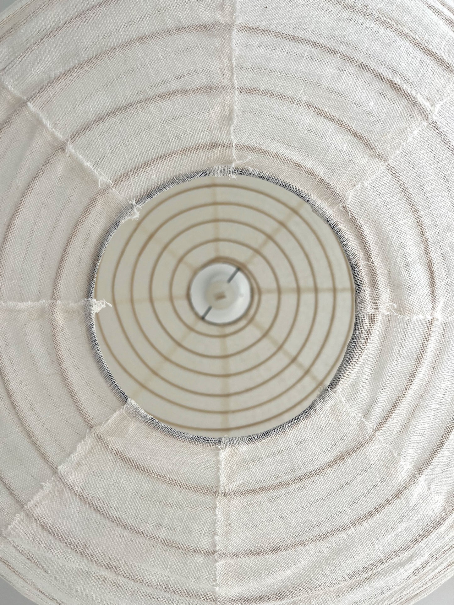 Linen Shade Oval 60cm White