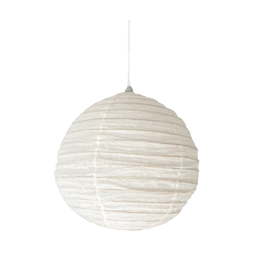 Linen Shade Round 60cm White