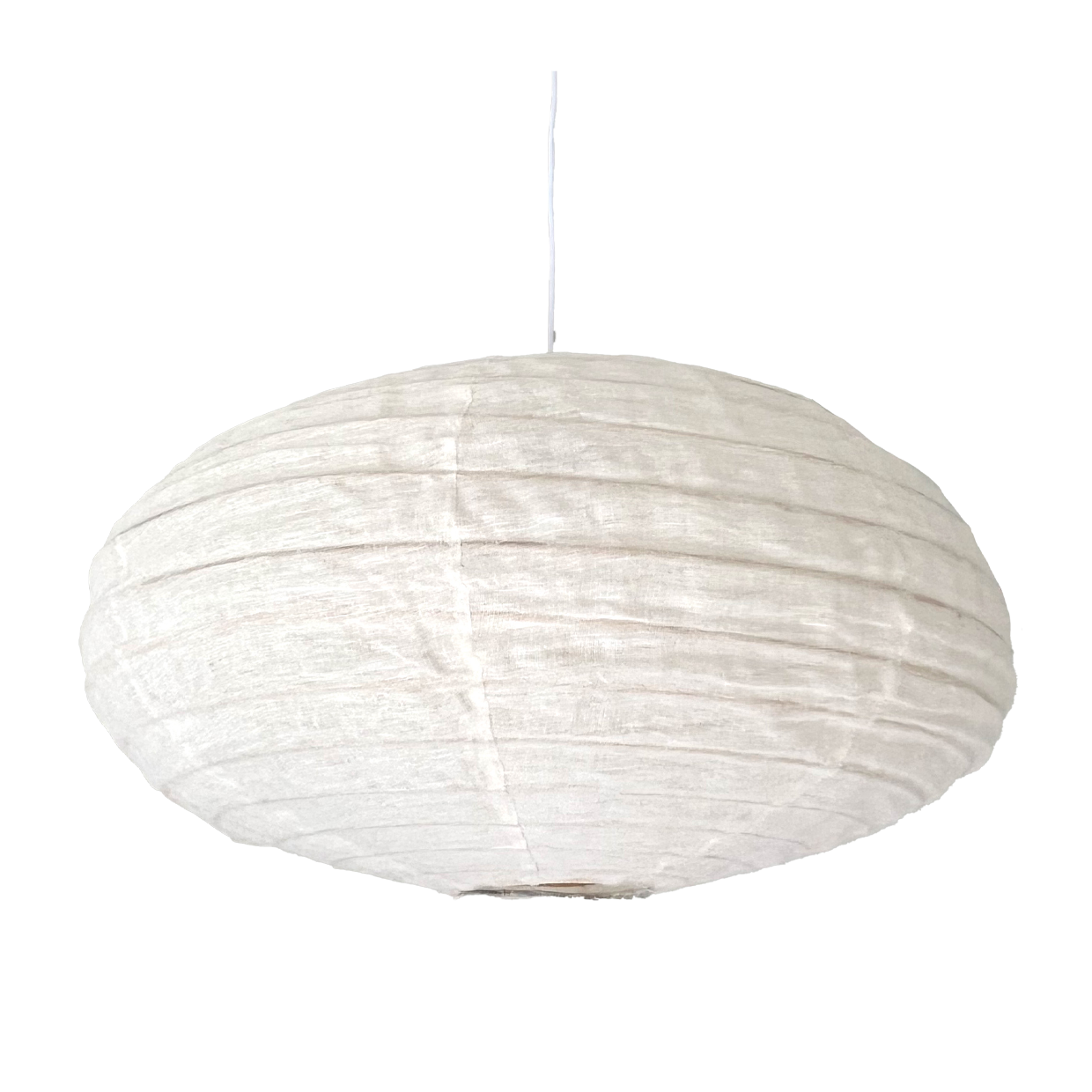 Linen Shade Oval 60cm White