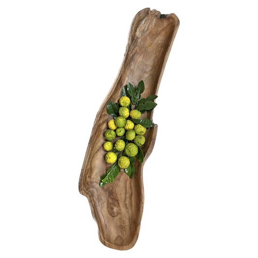 Teak Organic Long Bowl 100cm